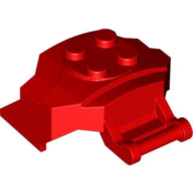 red cockpit front 4 x 3 x 2 with bar handle