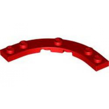 red plate round corner 5 x 5 macaroni