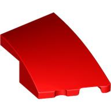 red wedge 3 x 2 right no studs