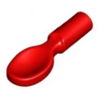 red minifigure utensil spoon - handle with flat end