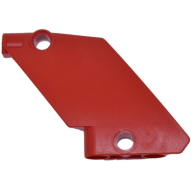red technic panel curved 61 5 x 7 tapered left