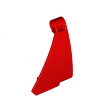 red technic panel curved 62 5 x 4 tapered right
