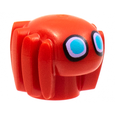 red minifigure utensil spider robot with black lavender and medium azure eyes pattern spider-man trace-e