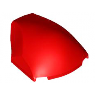 red large figure armor smooth with 2 x 2 round brick attachment