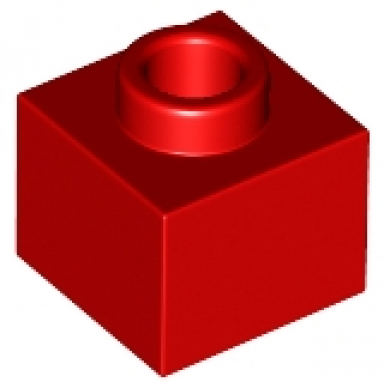 red brick modified 1 x 1 x 2 3 with open stud