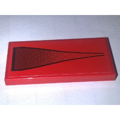 red tile 2 x 4 with air intake pattern sticker - set 10248