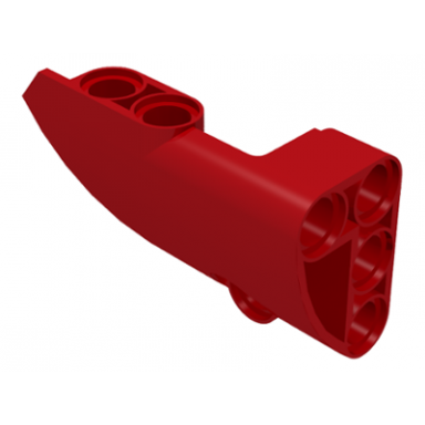 red technic panel fairing 1 small smooth short side a