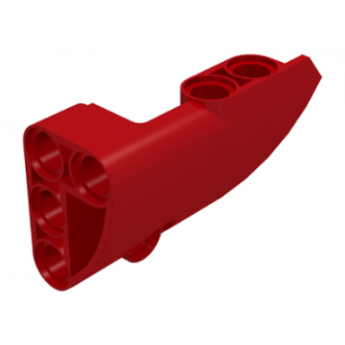 red technic panel fairing 2 small smooth short side b