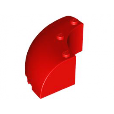 red brick round corner 6 x 6 x 2