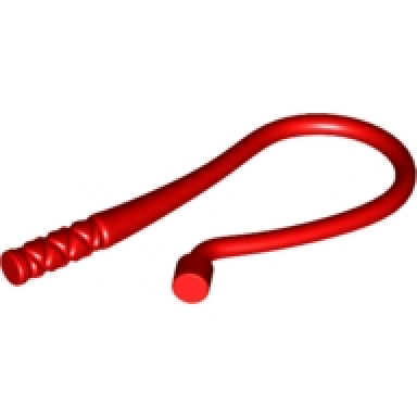 red minifigure weapon whip bent flexible