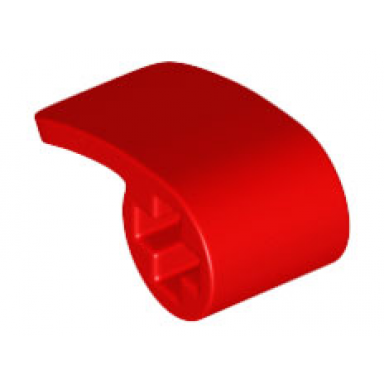 red technic panel curved 2 x 1 x 1