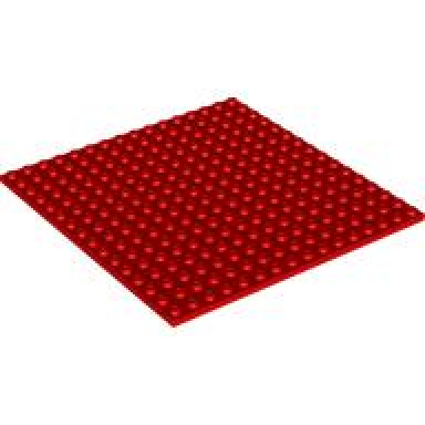 red plate 16 x 16