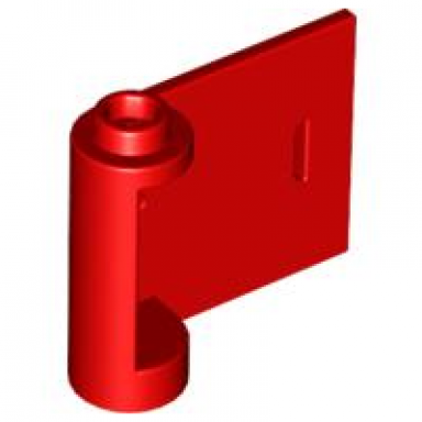 red door 1 x 3 x 2 right - open between top and bottom hinge