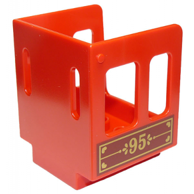 red duplo train steam engine cabin 3 x 3 x 3 1 2 with 95 pattern