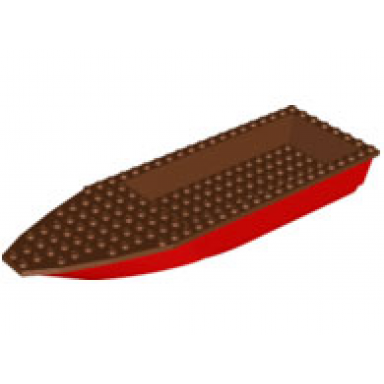 red boat hull unitary 28 x 8 with reddish brown top 92710 92711