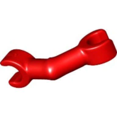 red arm skeleton bent with clips at 90 degrees vertical grip