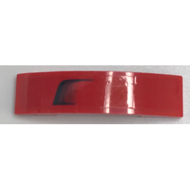 red slope curved 4 x 1 x 2 3 double with black fade air intake pattern model left side sticker - set 75899