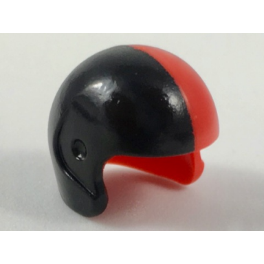 red minifigure headgear helmet sports flight with black right side pattern