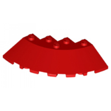 red brick round corner 6 x 6 with slope 33 edge facet cutout