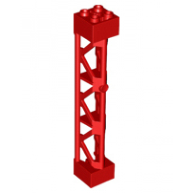 red support 2 x 2 x 10 girder triangular vertical - type 4 - 3 posts 3 sections