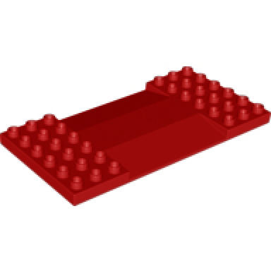 duplo plate 6 x 12 with center ramp