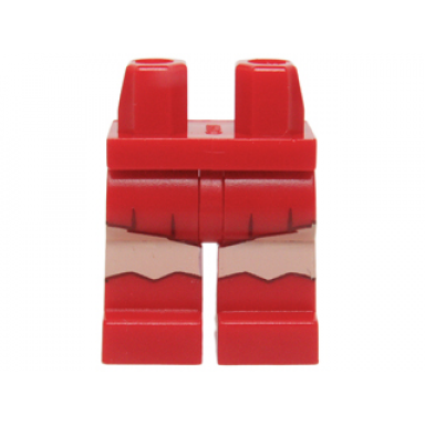 red hips and legs with short skirt and boots and light nougat legs pattern