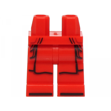 red hips and legs with sw imperial praetorian guard armor with dark red and black contour lines loincloth outline and shoe tips pattern