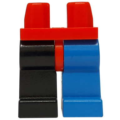 red hips and 1 blue left leg 1 black right leg dragon masters