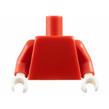 red torso plain red arms white hands