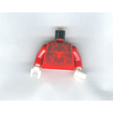red torso spider-man costume 2 pattern red arms white hands
