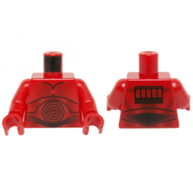 red torso sw r-3po pattern red arms red hands