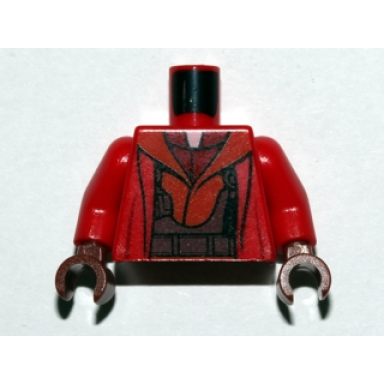 red torso sw naboo fighter jacket with sand red harness pattern red arms reddish brown hands