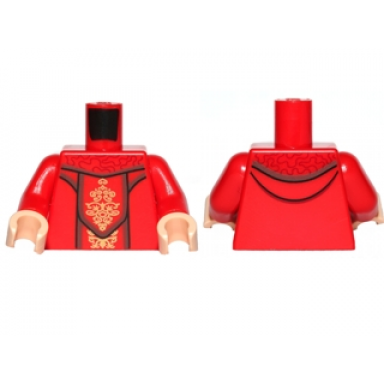 red torso sw female dress with gold ornaments pattern sw queen amidala red arms light nougat hands