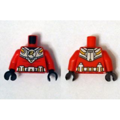 red torso batman r symbol silver and gold diving suit pattern red arms black hands