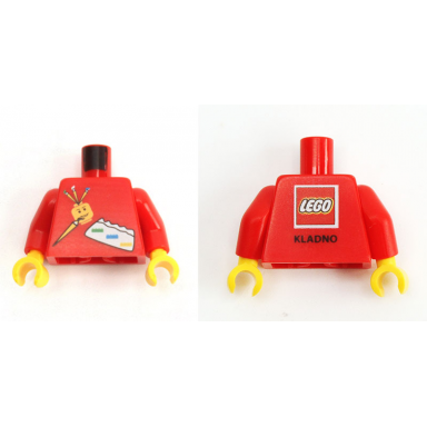 red torso kladno 2013 paint brushes minifigure head lego logo kladno back pattern red arms yellow hands