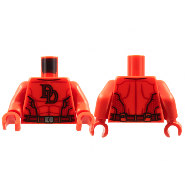 red torso dark red dd muscle contours and belt pattern red arms red hands