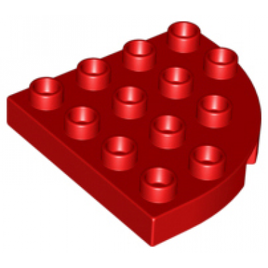duplo plate round corner 4 x 4