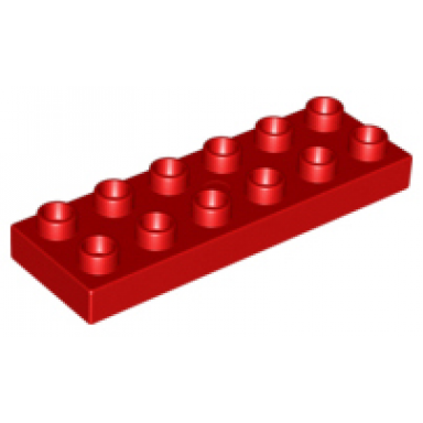 red duplo plate 2 x 6