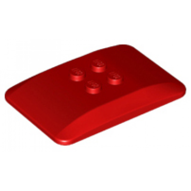 red wedge 6 x 4 x 2 3 quad curved