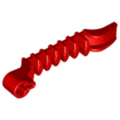 red projectile launcher part hero factory zamor sphere launcher - bottom half with axle hole 1 x 7