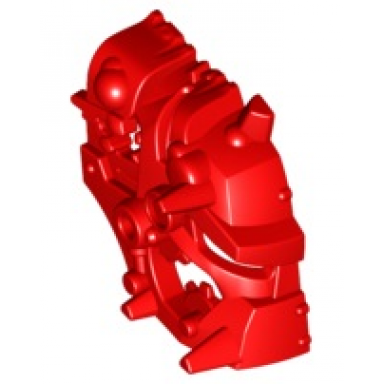 red hero factory mask half splitface