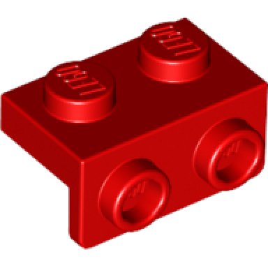 red bracket 1 x 2 - 1 x 2