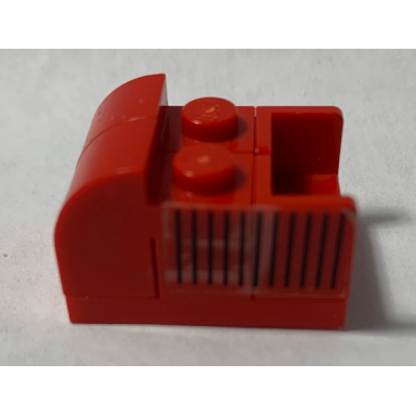 red stickered assembly 3 x 2 x 1 2 3 with black stripes pattern on both sides stickers - set 5533 - 2 panel 1 x 1 x 1 corner 2 plate 1 x 2 1 plate 2 x 3 2 slope curved 2 x 1 x 1 1 3 with recessed stud