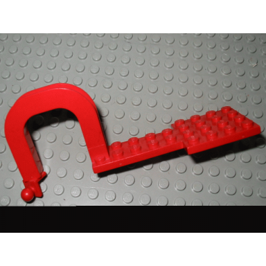 red vehicle trailer base 4 x 13 with tow ball