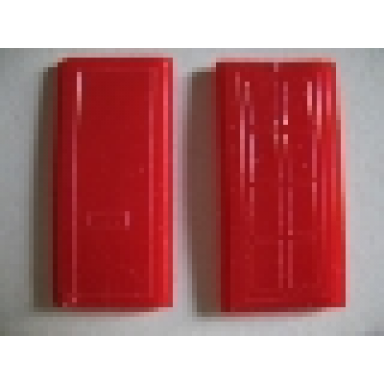 red door for slotted bricks