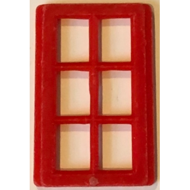 red window 6 pane for slotted bricks