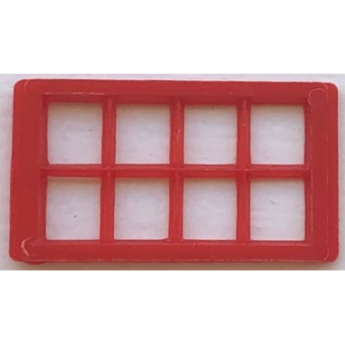 red window 8 pane for slotted bricks