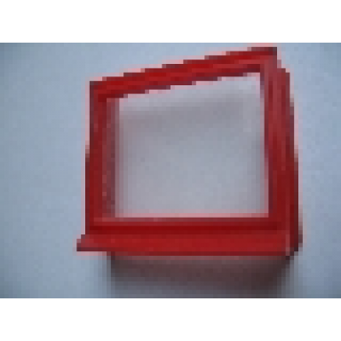 red window 1 x 4 x 3 with glass for slotted bricks