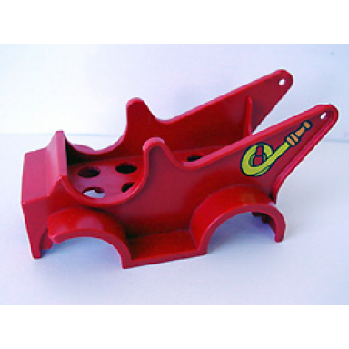 red duplo car body fire pumper with hose pattern fits over car base 2 x 6