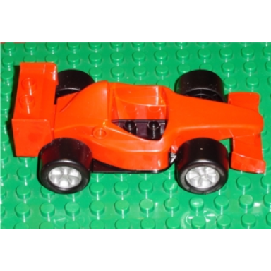 red duplo car ferrari f1 racer